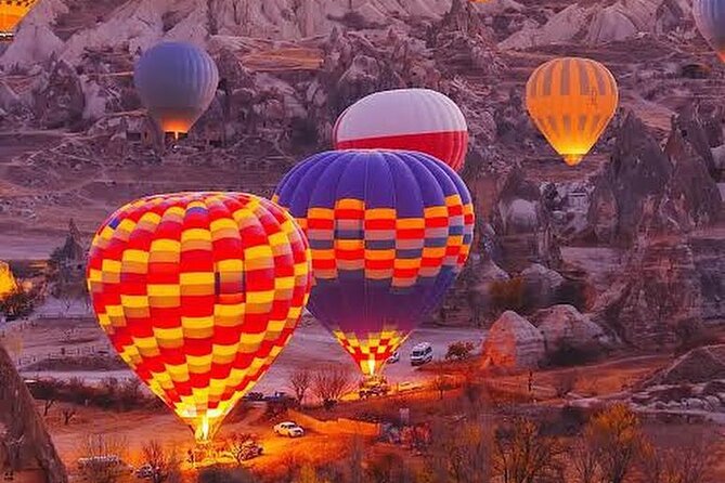 Cappadocia Hot Air Balloon Watching Tour - On the ground at Göreme: cold air, hot drinks, and balloon inflation