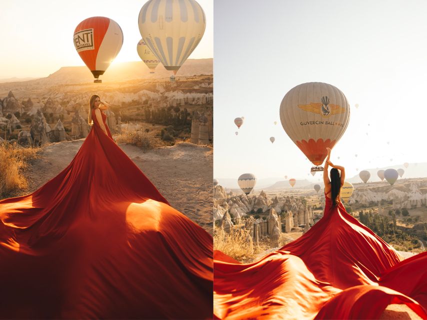 Cappadocia: Photo Shooting With Flying Dresses - The Morning Flow: How the 2 Hours Usually Play Out