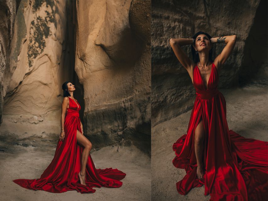 Cappadocia: Photo Shooting With Flying Dresses - Stop 2: Valley of Love Photos That Feel Romantic Without Being Cheesy