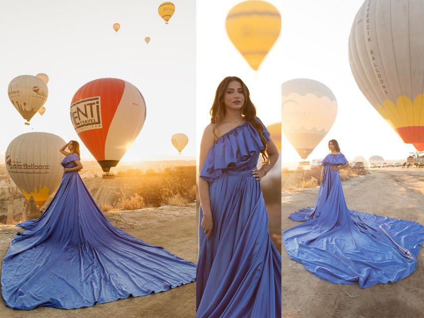 Cappadocia: Photo Shooting With Flying Dresses - Stop 3: A Fairy Chimney Cave With That Natural Backlight