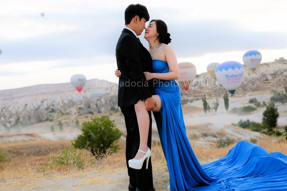 Cappadocia Photoshoot with Flying Dress - Love Valley Finishing Points: Getting More Than One View
