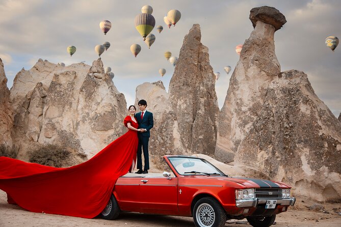 Cappadocia Photoshoot with Flying Dress & Instagram Reels - Weather, Location Changes, and the Balloon Backup Plan