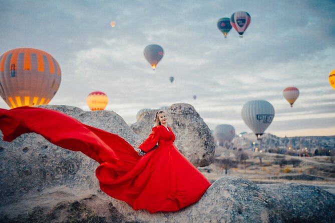Cappadocia Photoshoot with Flying Dress & Instagram Reels - Dress Selection and Pickup: How the Shoot Gets Started