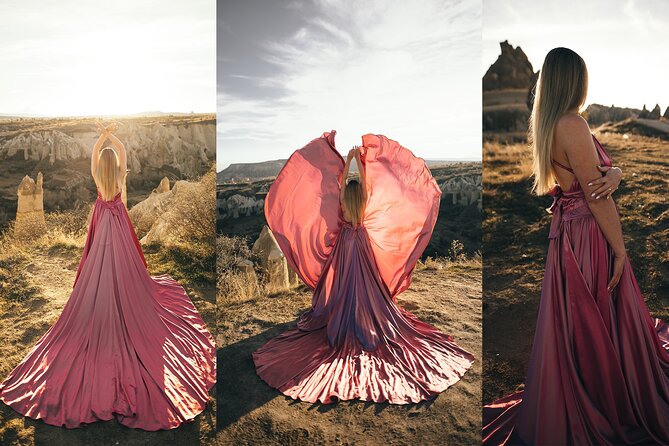 Cappadocia Photoshooting with Flying Dress - How the Photographer and Assistant Guide You (Even If You Don’t Pose)