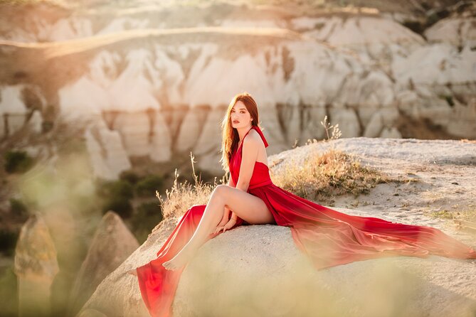 Cappadocia Private Flying Dress & Hot Air Balloon Photoshoot - Sunrise balloon backdrops, without the balloon ride logistics