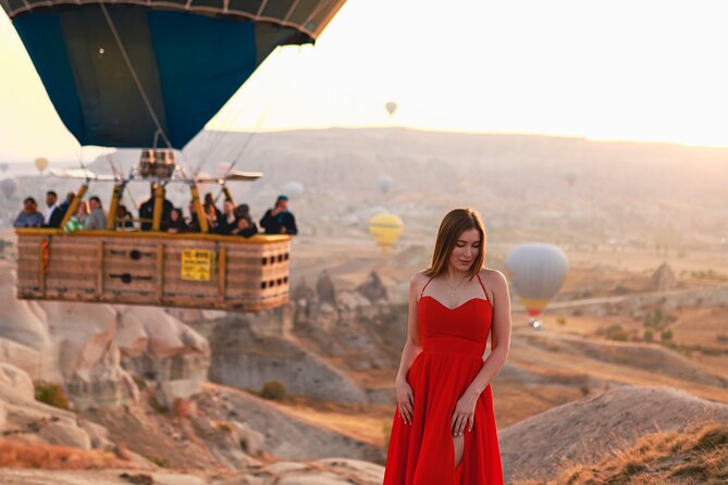 Cappadocia Private Photo Shoot with Flying Dress & Hotel Pickup - Quiet Balloon Viewpoints and a Photographer Who Watches the Sky