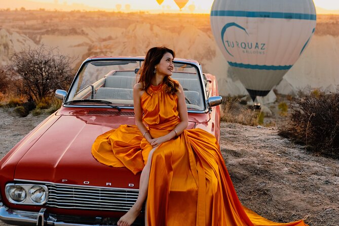 Cappadocia Private Photo Shoot with Flying Dress & Vintage Car - Practical notes: props, what’s not included, and what to wear