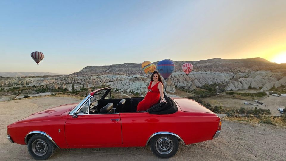 Cappadocia: Sunrise, Day Tour & Sunset Classic Car Tour - Two hours in the driver’s hands: pickup, pacing, and group size
