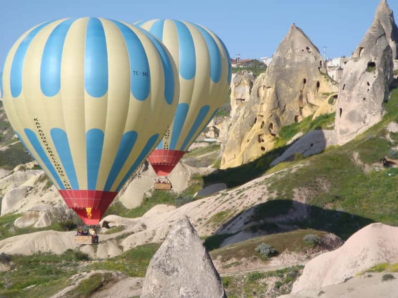 Cappadocia Sunrise Hot Air Balloon Flight/Kapadokya Balloons - Watching the Balloon Rise Over Cappadocia’s Fairy Chimneys