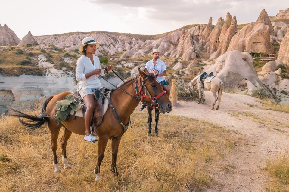 Cappadocia: Sunset Horse Trek Through the Valleys - The Sunset Stop on a Grass Platform