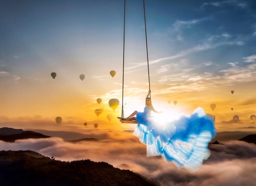 Cappadocia: Taking photo with Swing at hot air balloon view - The Swing Setup: How the Crane Shot Works at Sunrise