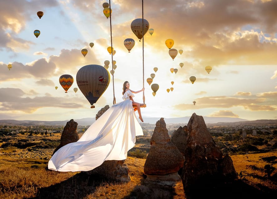 Cappadocia: Taking photo with Swing at hot air balloon view - Photo Deliverables: What You Actually Get Back