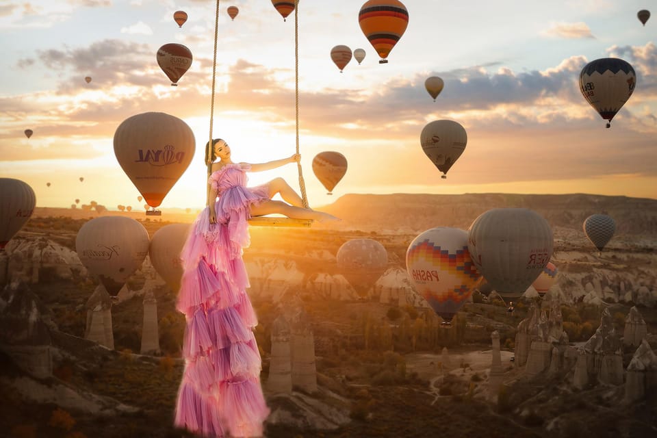 Cappadocia: Taking photo with Swing at hot air balloon view - Stops and Locations: What “Prime Panoramic Areas” Means in Practice