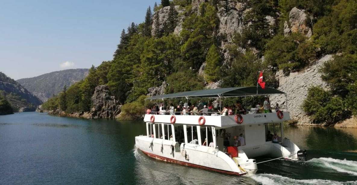 City of Side: Green Canyon Boat Tour with Lunch and Drinks - Lunch break: included meal choices near Green Canyon