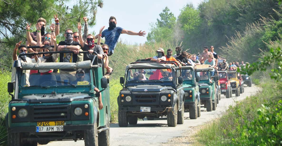 City of Side: Jeep Safari & Green Lake Boat Trip with Lunch - Jeep Safari from Side: the mix of chaos and organization