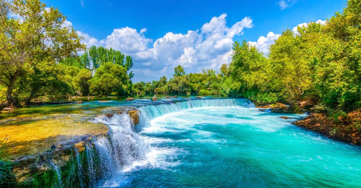 City of Side: Manavgat River Boat Lunch Cruise & Bazaar Tour - Key points at a glance