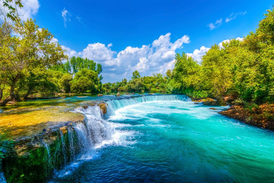 City of Side: Manavgat River Boat Lunch Cruise & Bazaar Tour - Lunch on board: fish or chicken, rice, salad, and what that means