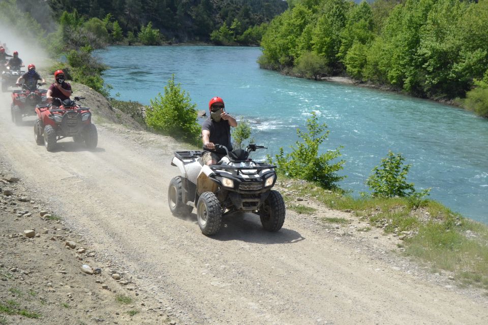 City of Side: Quad Safari Tour - From Side Pickup to Koprulu Canyon Briefing and Helmet Check