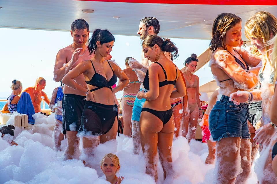 City of Side: Sightseeing Cruise w/ Swim Stops & Foam Party - Swim Stop #1: Cennet Play and the 1-Hour Reset