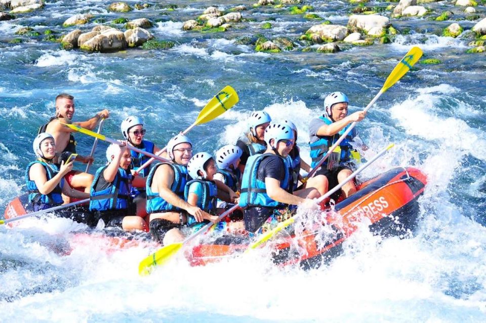 City of Side: Whitewater Rafting with Lunch - Side Hotel Pickup and the Smooth Start With Air-Conditioned Transport
