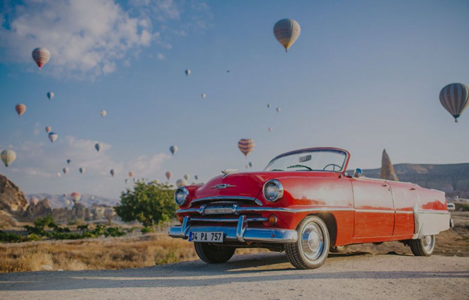 Classic Car Tour in Cappadocia - Stop one: Love Valley when balloons start rising