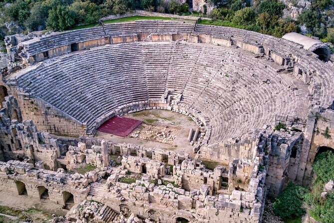Demre Myra and Kekova Tour from Antalya - Entering Myra: Lycian rock tombs and the theater above the necropolis