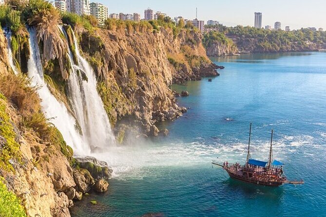 Duden Waterfall Boat Trip with Pickup, Lunch & Swimming Break - Group size and pacing: up to 50, but expect crowd moments