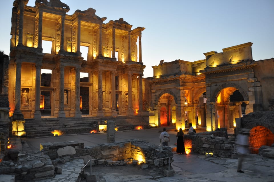 Ephesus: Half-Day Tour from Kusadasi - The marble streets and the odd-but-amazing advertisement carving
