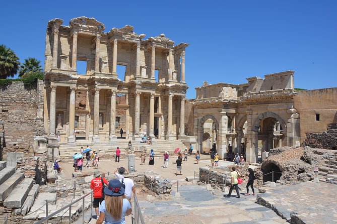 Ephesus Small Group Tour from Kusadasi Port Cruiser Only - Entering Ephesus via Magnesia Gate: a downhill walk with a plan