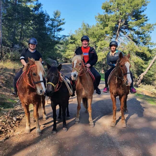 Fethiye Horse Safari Tour, Forest and Hisaronu View - The Farm Finish: Restaurant, Playground, and Lavender Garden Time