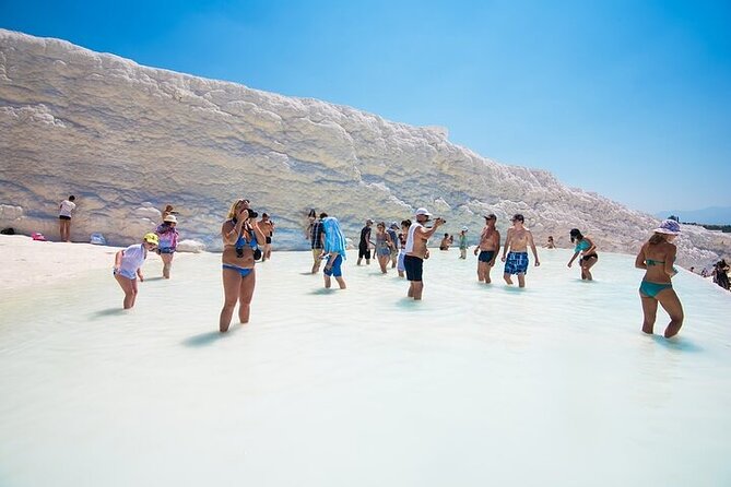 Fethiye Pamukkale and Hierapolis Full Day Tour - Hierapolis & Pamukkale: ruins on limestone, with mineral-water context