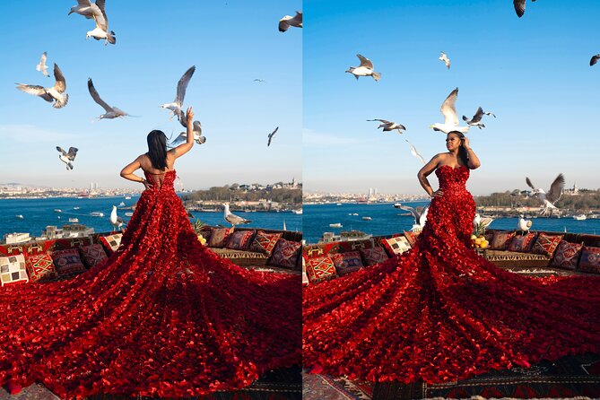 Flying Dress Rooftop Photoshoot in Istanbul (2Concepts, 1dress) - The Photo Session: Private, Professional, and Built for Results