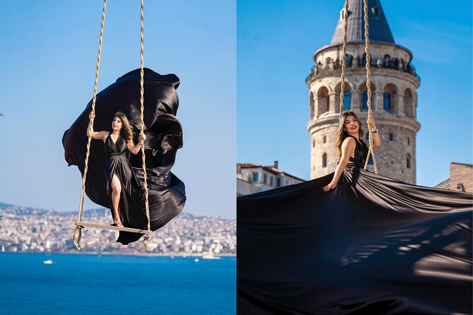 Flying Dress Rooftop Photoshoot in Istanbul (2Concepts, 1dress) - What Happens After: Edited Photos in 10 Days + Originals Right Away