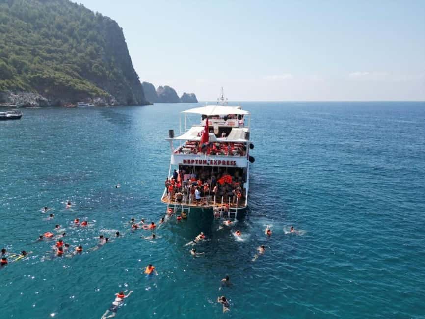 From Alanya: Boat Tour with Unlimited Soft Drinks and Lunch - A Chill Alanya Boat Day with Real Swimming Time