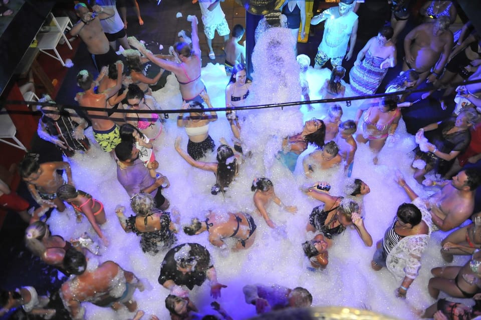 From Alanya: Night Safari Tour with Dinner and Boat Tour - The marina boat cruise: swimming time and the foam party