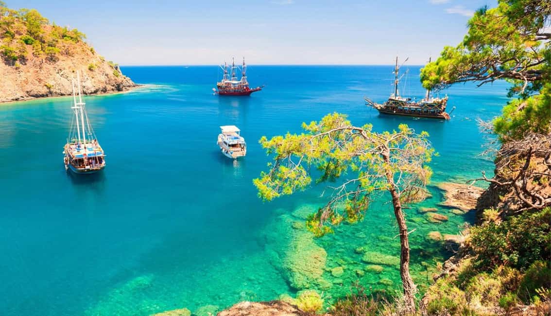 From Antalya: Kemer Pirate Boat Tour with Foam Party & Swim - Key highlights at a glance
