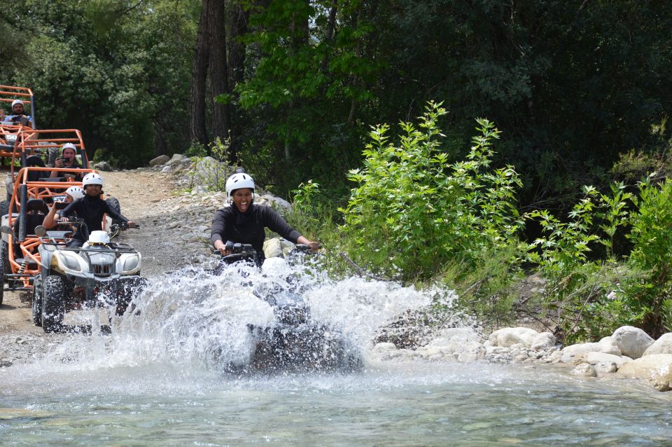 From Belek: Fully Combo Zipline, Quad Safari, Rafting, Lunch - Roman bridge and canyon scenery stops: quick cultural flavor