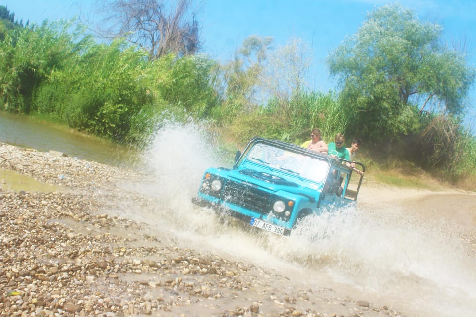 From City of Side: Adventure Jeep Safari Tour - Green Canyon and Oymapınar Dam: where the tour turns into summer fun