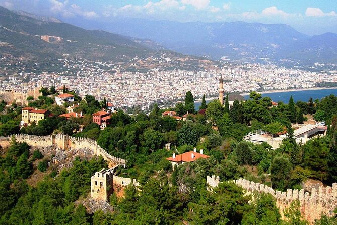 from city of Side: Alanya city tour with lunch and boat trip - Banana garden stop at Alanya Belediyesi Park