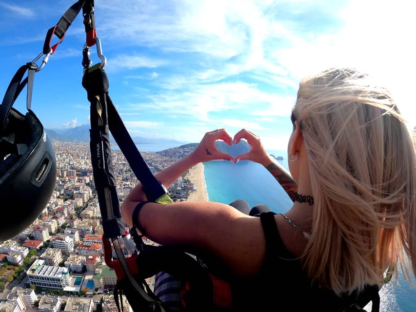 From City of Side: Alanya Tandem Paragliding w/ Beach Visit - The 20-minute flight: what it’s like above the coast