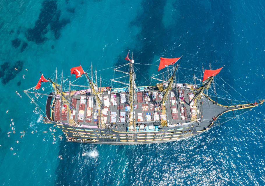 From City of Side and Alanya: Legends and Pirates Yacht Tour - Lunch Onboard: Open Buffet Food and Unlimited Cold Soft Drinks