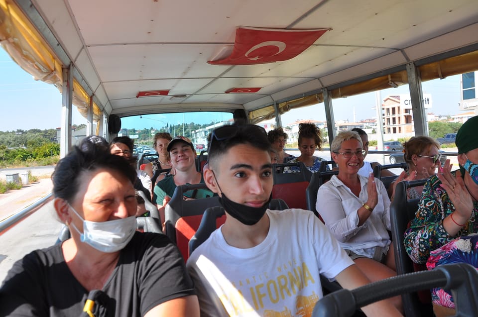 From City of Side: Cabrio Bus Safari & Boat Tour with Lunch - Seleukia Area + Aqueducts and a Mosque: Quick Stops That Add Context