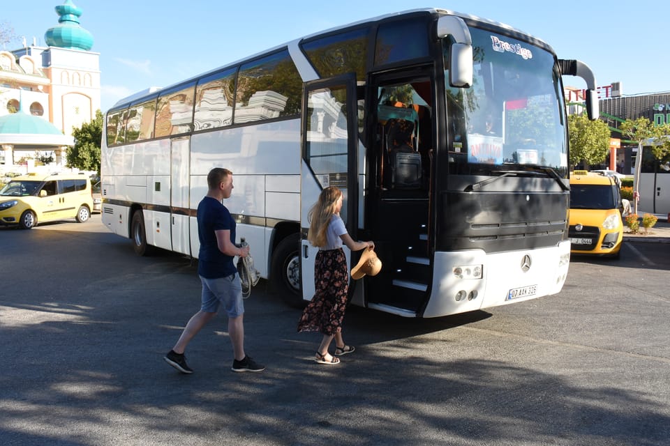 From city of Side: City Tour including Waterfalls - The Marina Option: A 45-Minute Boat Ride and Easy Meal Ideas