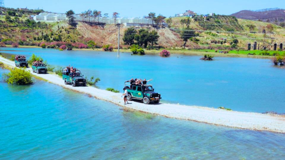 From City of Side: Jeep Safari Adventure Tour for All Ages - Green Lake Restaurant lunch: swimming time and how to make it work