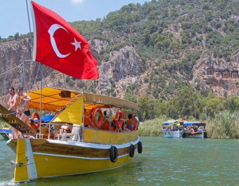 From Fethiye: Dalyan Day Trip with Mud Bath and Turtle Beach - Lunch on the schedule: included, filling, and usually seafood-forward