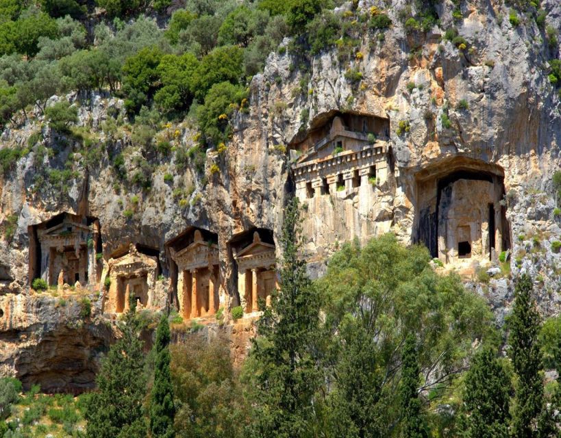 From Fethiye: Dalyan Day Trip with Mud Bath and Turtle Beach - Dalyan River cruise and Caunos tombs: the scenery pass you don’t want to miss