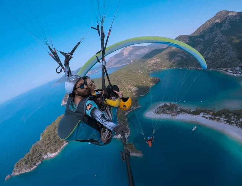From Fethiye: Tandem Paragliding in Ölüdeniz - The Babadağ setup: pickup from Fethiye to the cedar-forest route