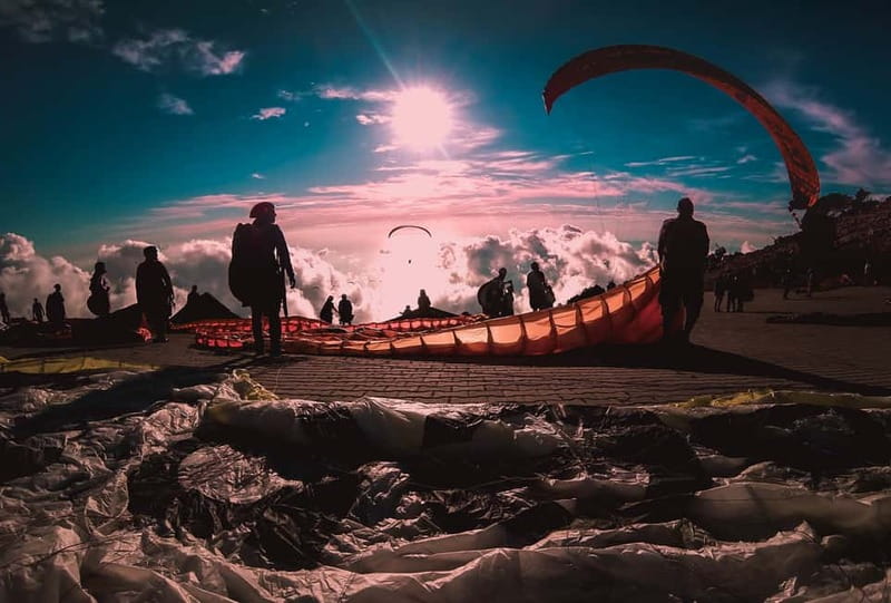 From Fethiye: Tandem Paragliding in Ölüdeniz - The main event: tandem launch from Mt. Babadag (6650 ft / 1965 m)