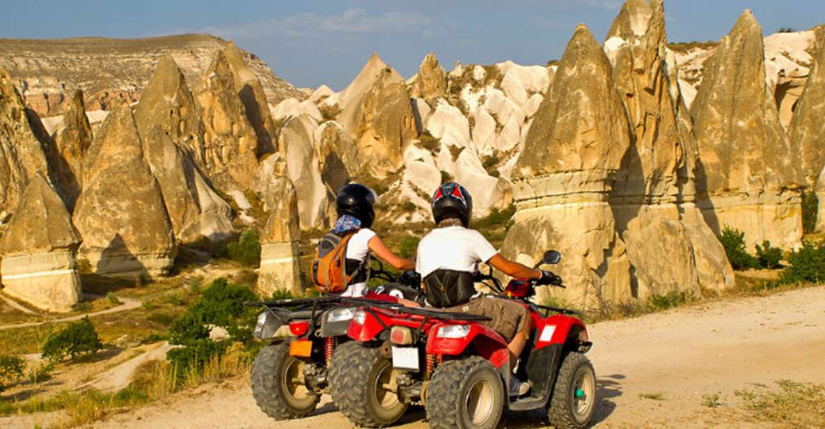 From Göreme: Cappadocia Valleys at Sunset ATV Tour - Getting helmeted and rolling: what “convoy” means in practice