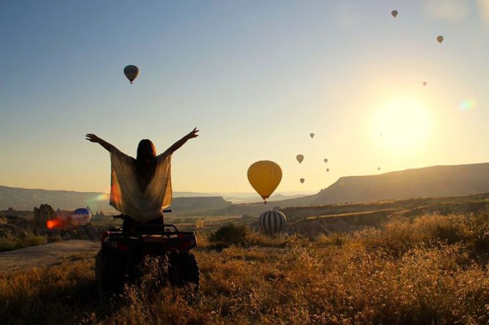 From Göreme: Cappadocia Valleys at Sunset ATV Tour - Red Valley on quad bikes: the rugged part you can feel